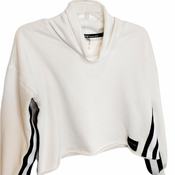 Calvin Klein Performance Cropped Sweatshirt Large - Picture 3 of 13